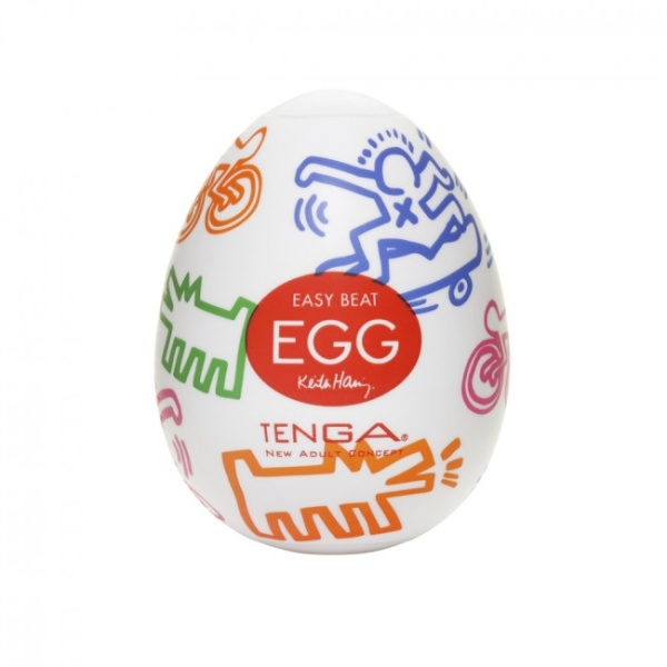 Мастурбатор-яйцо Tenga Keith Haring Egg Street