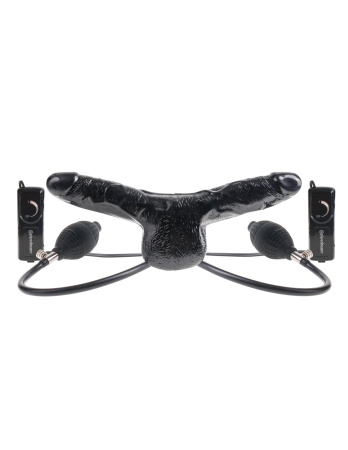 Двойной надувной вибратор Fetish Fantasy Double Delight, 14х4,8 см