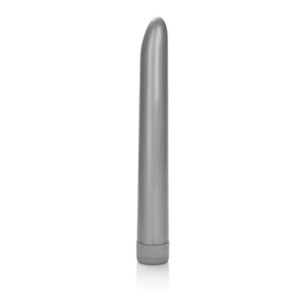 Большой пластиковый вибратор XXL Massager Platinum, 25х4 см, серебристый