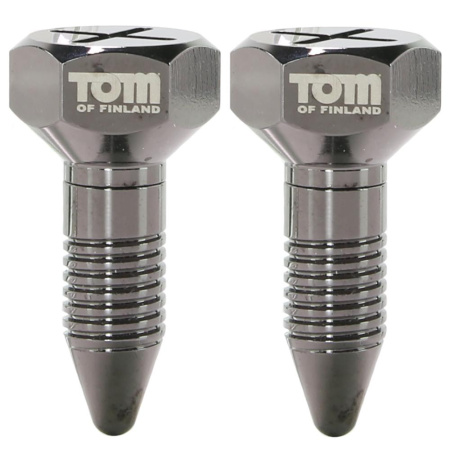 Tom of Finland Screw U II Magnetic Nipple Clamps – украшение для сосков