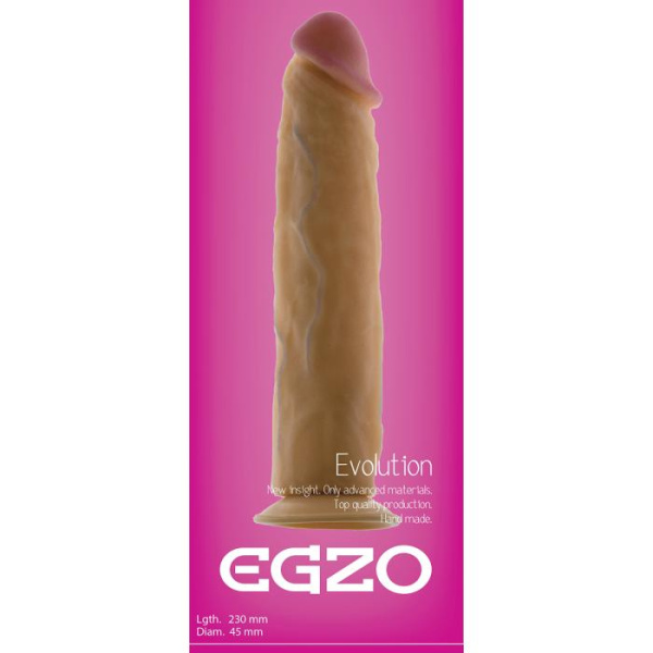 Фаллоимитатор на присоске Egzo G1340 23х4,5 см.