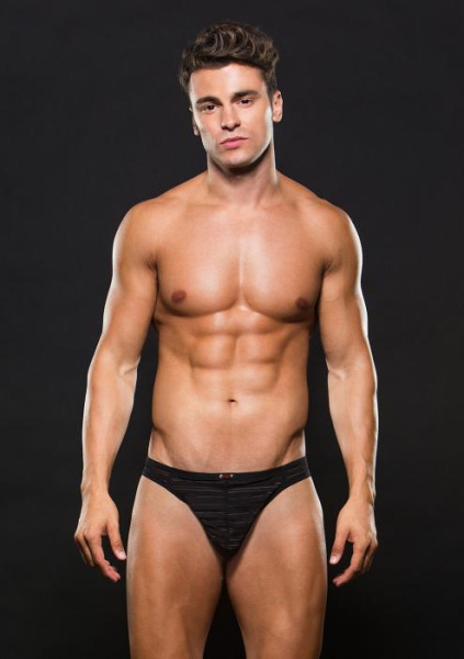 Мужские стринги Microfiber Thong Stripe , S/M