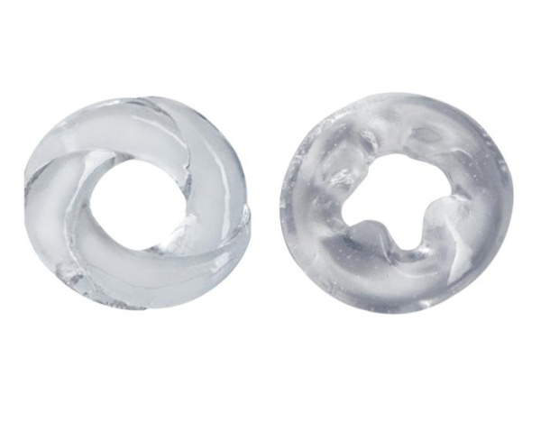 Эрекционные кольца Adam Male Toys™ Cock N Load Cock Rings, Clear