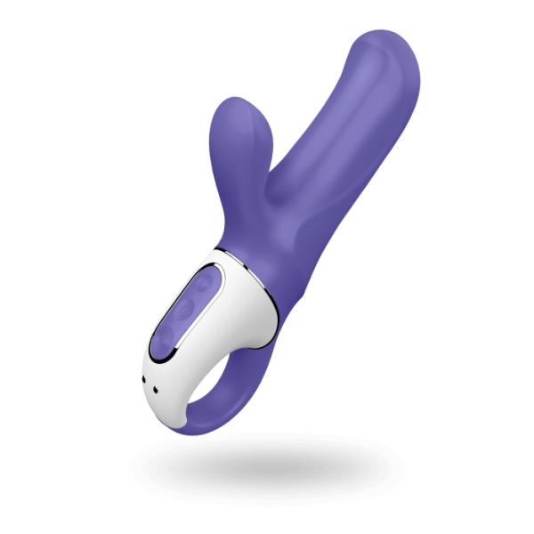 Мощный вибратор-кролик Satisfyer Vibes Magic Bunny, два мотора, литой силикон, 12 режимов работы