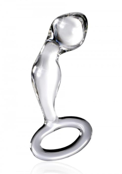 Pipedream Icicles No.46 – массажер простаты, 8х2.5 см, прозрачный