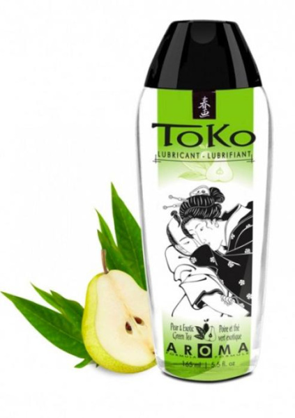 Оральный лубрикант со вкусом груши и зеленого чая Shunga Toko Pear & Exotic Green, 165 мл