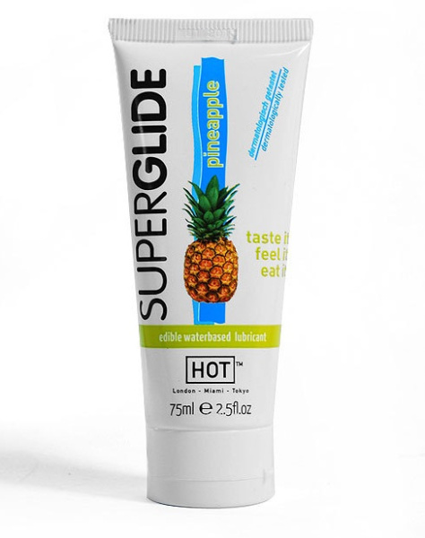 Оральный лубрикант со вкусом ананаса Superglide, 75 мл