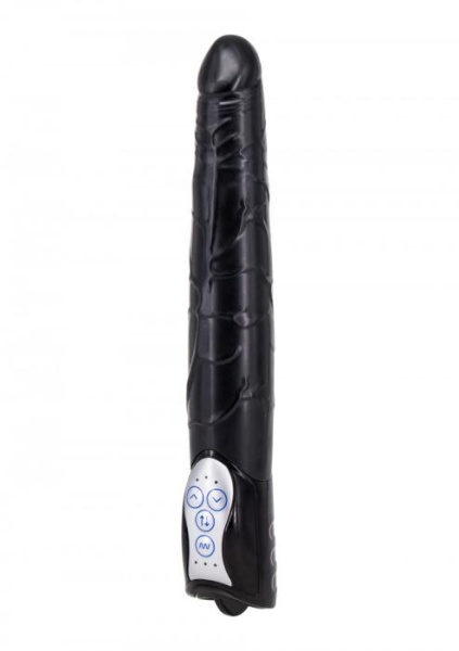 Seven Creations Long John – реалистичный вибратор, 17х4 см, черный