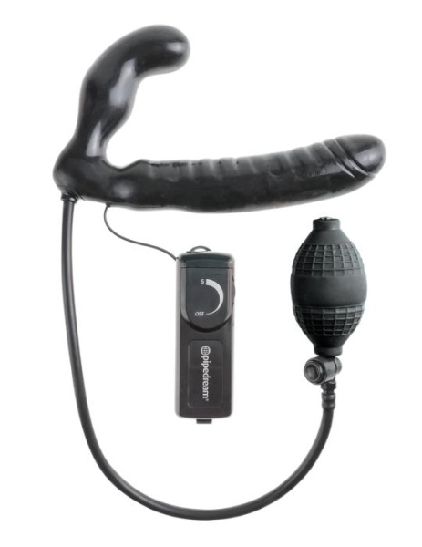 Двойной надувной страпон Fetish Fantasy Series Inflatable Vibrating Strapless, 16,5х3,3 см