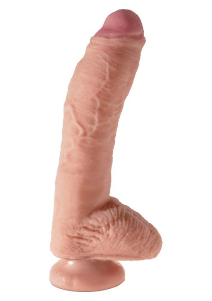 Фаллоимитатор King Cock Plus 10" Dual Density Fat, 20,5х5,3 см